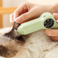 🐈2 az 1-ben kisállat mancsvágó és körömcsiszoló LED lámpával