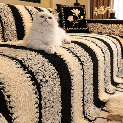 🔥Féláras ajánlat!✨Puha velúr csúszásgátló kanapéhuzat🛋️