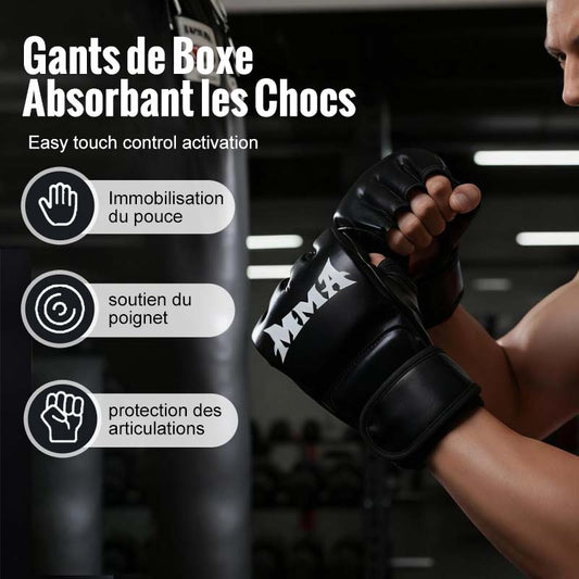 Boxkesztyűk csuklótámasztással és ütéscsillapítással