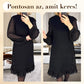 🌹【M-3XL】💃 Divatos női patchwork, bő szabású ruha