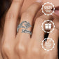 💍S925 sterling ezüst kelta csomós nyitott gyűrű