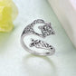 💍S925 sterling ezüst kelta csomós nyitott gyűrű