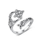 💍S925 sterling ezüst kelta csomós nyitott gyűrű