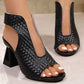 🔥👠 Elegáns nyitott orrú női magassarkú szandál (EU 36-43)
