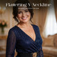 Women's Sparkly V-Neck Maxi Dress
