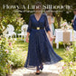 Women's Sparkly V-Neck Maxi Dress