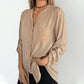 💎 FLASH SALE -50% on Women's V-Neck Striped Shirt! 💎 Sparkling Sequin Details & Versatile Fit for Day-to-Night Glamour✨