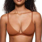 💞Női merevítő nélküli rugalmas anyagú támogató háromszög alakú bralette🌸