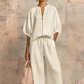 Casual Two-Piece Lounge Set with Drawstring Pants