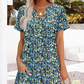 👗Új Megérkezés❣️Női Casual Laza Fazonú Rövid Ujjú Ruha