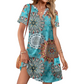 👗Új Megérkezés❣️Női Casual Laza Fazonú Rövid Ujjú Ruha