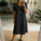 Női Loose Fit Rövidujjú Ruha