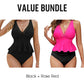 Női Peplum Tankini Szett Alulművel