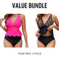 Női Peplum Tankini Szett Alulművel