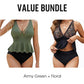 Női Peplum Tankini Szett Alulművel