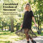 Modern Layered-Look Tee Dress with Lace Hem