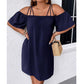 🔥HOT SALE 49% KEDVEZMÉNY! 👗 Női elegáns egyszínű mini ruha