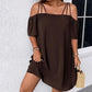 🔥HOT SALE 49% KEDVEZMÉNY! 👗 Női elegáns egyszínű mini ruha