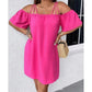 🔥HOT SALE 49% KEDVEZMÉNY! 👗 Női elegáns egyszínű mini ruha