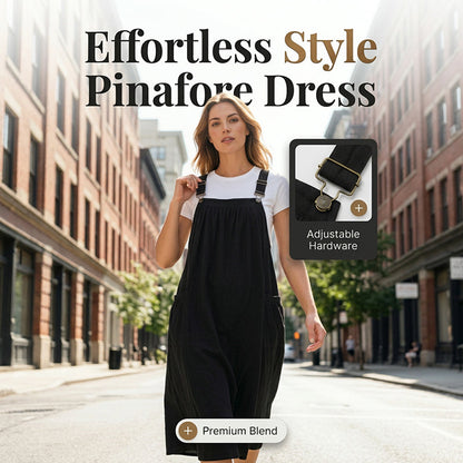 👗 KORLÁTOZOTT IDEIG 50% KEDVEZMÉNY! ✨ Női midi overall ruha – Bő, zsebes, kényelmes, hétköznapi 🍂