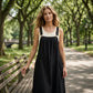 👗 KORLÁTOZOTT IDEIG 50% KEDVEZMÉNY! ✨ Női midi overall ruha – Bő, zsebes, kényelmes, hétköznapi 🍂