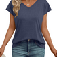 Women's Casual V-Neck Short Sleeve T-Shirt