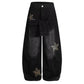 👖 Unisex baggy farmer csillagmintás foltokkal – laza, oversize szabás, puha farmeranyag és menő 90-es évekbeli stílus ✨