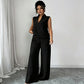 Women's Sleeveless Top & Wide-Leg Pants Set