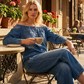 Széles szárú farmerjumpsuit