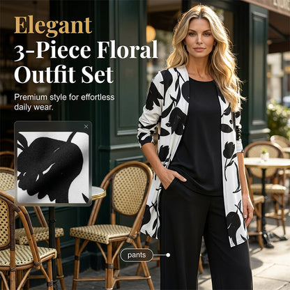 Women's Casual Comfortable 3-Piece Outfit Set