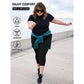 Női magas derekú capri leggings zsebekkel