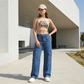 🔥 TREND-DEAL: Elegáns széles szárú cargo farmer [Csak ma -48%] 👖