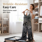 Női nyomott mintás, spagettipántos, széles szárú jumpsuit