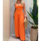 🔥2026 New Arrival ＆ Hot Sale ＆ 50％ Off🔥Sleeveless Cutout Wide-Leg Jumpsuit with Back Tie