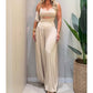 🔥2026 New Arrival ＆ Hot Sale ＆ 50％ Off🔥Sleeveless Cutout Wide-Leg Jumpsuit with Back Tie