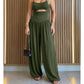 🔥2026 New Arrival ＆ Hot Sale ＆ 50％ Off🔥Sleeveless Cutout Wide-Leg Jumpsuit with Back Tie