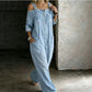 Laza szabású, széles szárú overall jumpsuit zsebekkel
