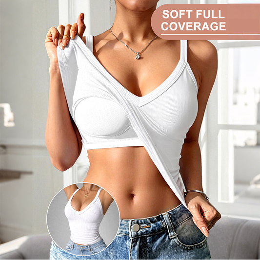 🥳2026 FORRÓ AKCIÓ🥳💞20K+ ELADVA!🧺Női slim fit bélelt tank top