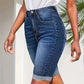 Flattering High-Rise Rolled Hem Shorts