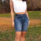 Flattering High-Rise Rolled Hem Shorts