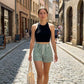 🌸 50% OFF NOW! 🌸Women's Summer High-Waisted Stripe Shorts