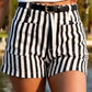 🌸 50% OFF NOW! 🌸Women's Summer High-Waisted Stripe Shorts