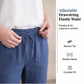Women's Cotton Linen Loose Drawstring Wide Leg Pants