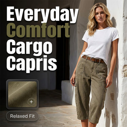 Laza, hétköznapi cargo capri nadrág