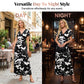 Elegant 3D Floral Maxi Dress