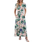 Elegant 3D Floral Maxi Dress