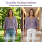 ⌛Limited-time offer-Women's Artistic Style Breathable Short Sleeve Top