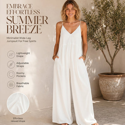 Női spagettipántos, hátul kivágott jumpsuit