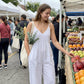 Női spagettipántos, hátul kivágott jumpsuit