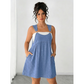 Női alkalmi overall pinafore ruha